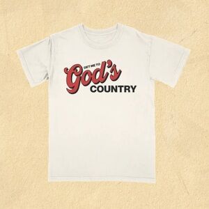 NWT Morgan Wallen Get me to gods country shirt—large